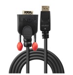 36996-Lindy 41943 adaptador de cable de video 3 m VGA (D-Sub) DisplayPort Negro
