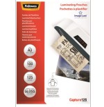 370-PACK 100 BOLSAS PLASTIFICACION 125 MICRAS A3 303X426 FELLOWES 5307506