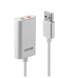 37009-Lindy 42926 convertidor de audio Plata, Blanco