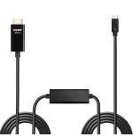 37030-Lindy 43317 adaptador de cable de video 10 m USB Tipo C HDMI tipo A (Estandar) Negro