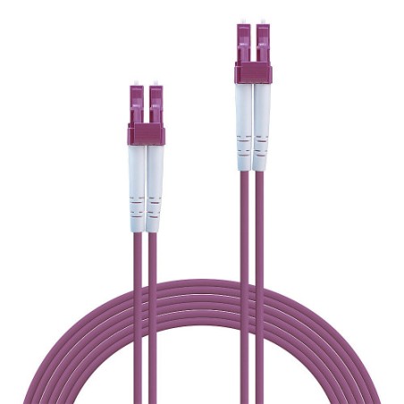 37131-Lindy 46341 Cable de fibra optica e InfiniBand 2 m LC Rosa