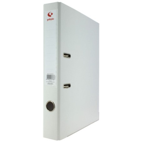 3720-ARCHIVADOR PALANCA 45 COLOR BLANCO FOLIO LOMO ESTRECHO 290X350X55 GRAFOPLAS 17279370