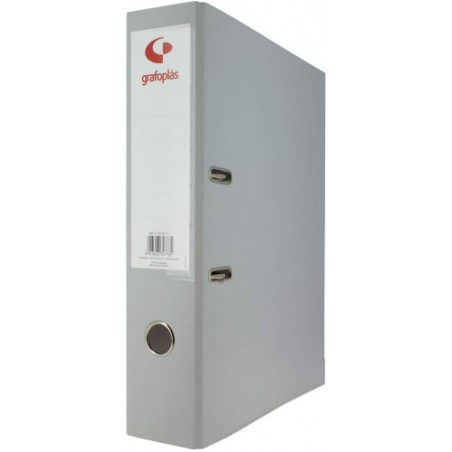 3725-ARCHIVADOR PALANCA 45 COLOR GRIS FOLIO LOMO ESTRECHO 290X350X55 GRAFOPLAS 17279371