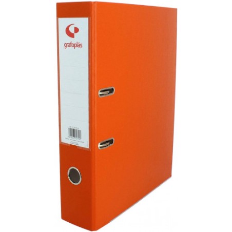 3728-ARCHIVADOR PALANCA 45 COLOR NARANJA Fo LOMO ESTRECHO 290X350X55 GRAFOPLAS 17279352