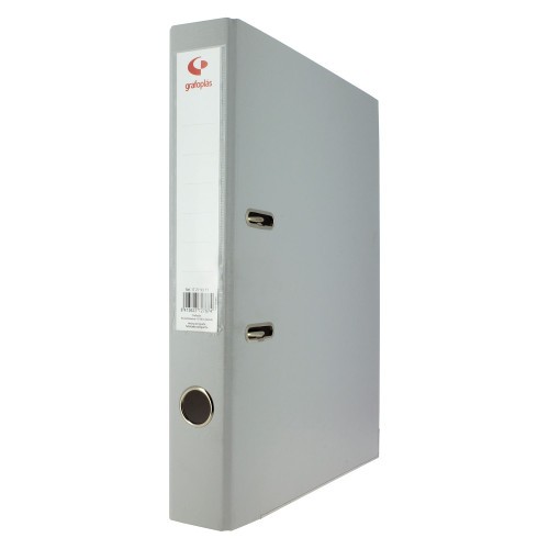 3746-ARCHIVADOR PALANCA 45 COLOR GRIS A4 LOMO ESTRECHO 290X320X55 GRAFOPLAS 17269371
