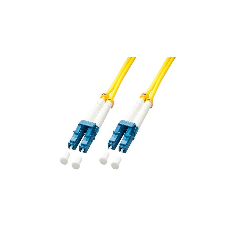 37555-Lindy 47452 Cable de fibra optica e InfiniBand 3 m LC Amarillo