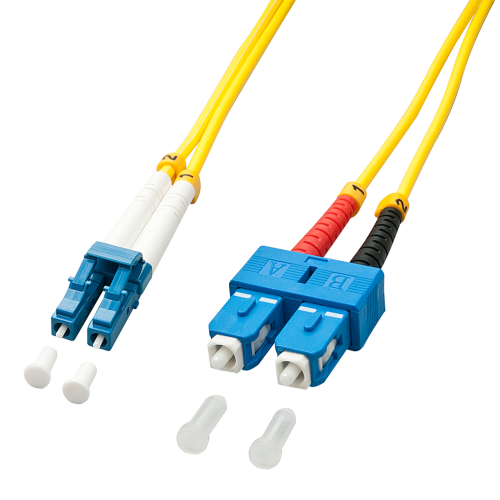 37572-Lindy 47473 Cable de fibra optica e InfiniBand 5 m LC ST Amarillo