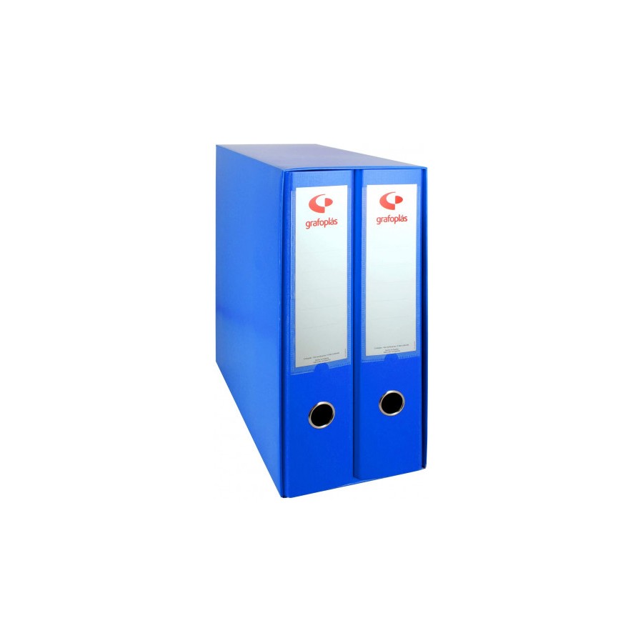 3761-MODULO 2 ARCHIVADORES COLOR AZUL FOLIO 290X350X160 GRAFOPLAS 7279230