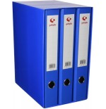 3767-MODULO 3 CARPETAS 2 ANILLAS 40 MM AZUL FOLIO 290X350X180 GRAFOPLAS 7284330