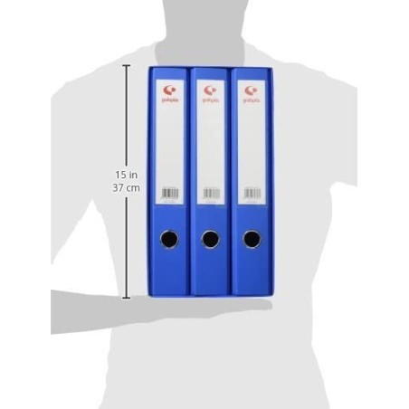 3768-MODULO 3 CARPETAS 2 ANILLAS 40 MM AZUL FOLIO 290X350X180 GRAFOPLAS 7284330