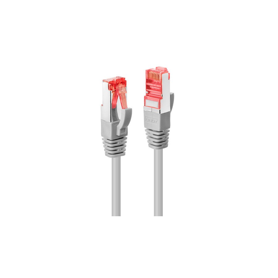 37790-Lindy 47708 cable de red Gris 10 m Cat6 S/FTP (S-STP)