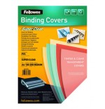 380-PACK 100 PORTADAS PVC TRANSPARENTE CRISTAL 150 MICRAS A4 FELLOWES 5376001