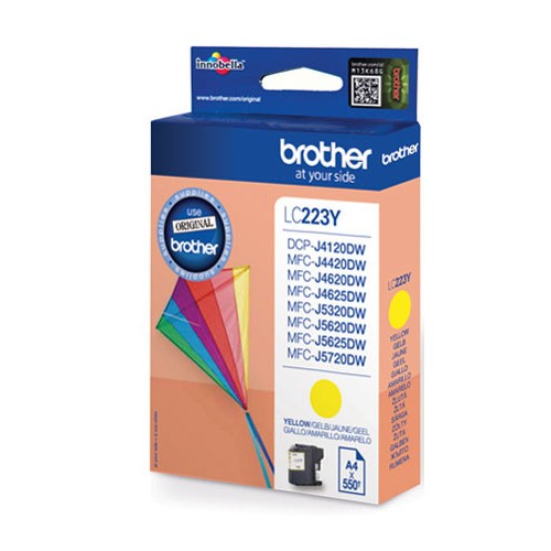 3810-BROTHER TINTA LC223YBP MFCJ4420DW/MFCJ4620DW , LARGA DURACIO