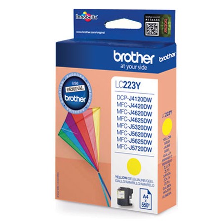 3810-BROTHER TINTA LC223YBP MFCJ4420DW/MFCJ4620DW , LARGA DURACIO