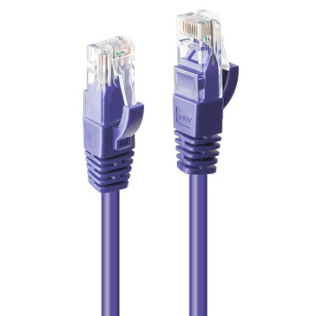 38198-Lindy 48121 cable de red Purpura 0,5 m Cat6 U/UTP (UTP)