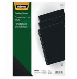 382-PACK 100 PORTADAS PVC OPACO NEGRO 180 MICRAS A4 FELLOWES 5100301