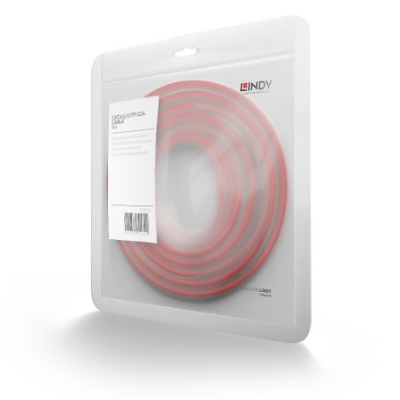 38256-Lindy 48186 cable de red Rojo 7,5 m Cat6 U/UTP (UTP)