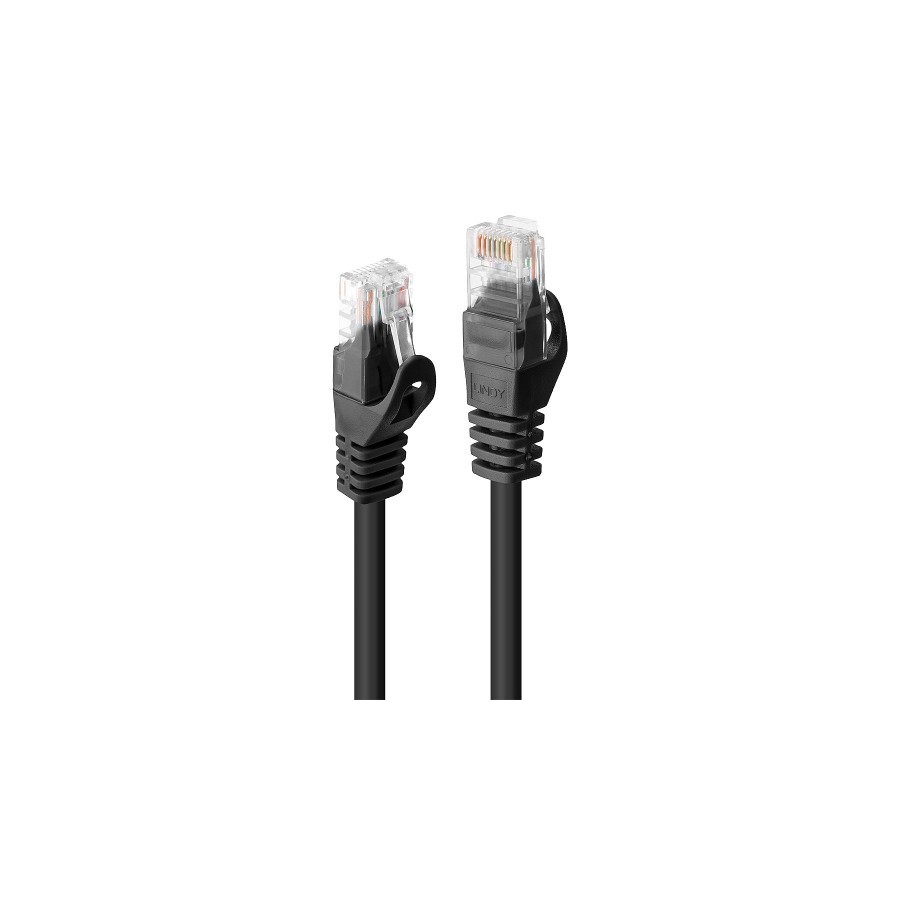 38271-Lindy 48196 cable de red Negro 7,5 m Cat6 U/UTP (UTP)