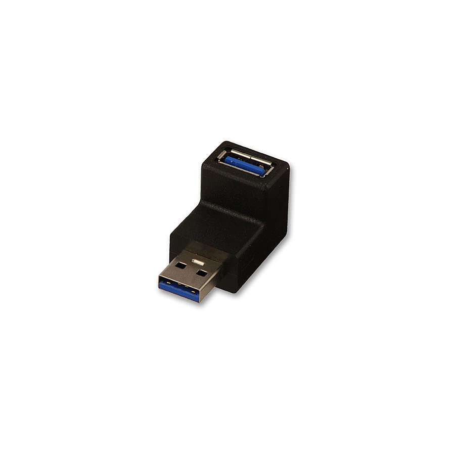 38326-Lindy 71261 cambiador de genero para cable USB 3.0 Negro