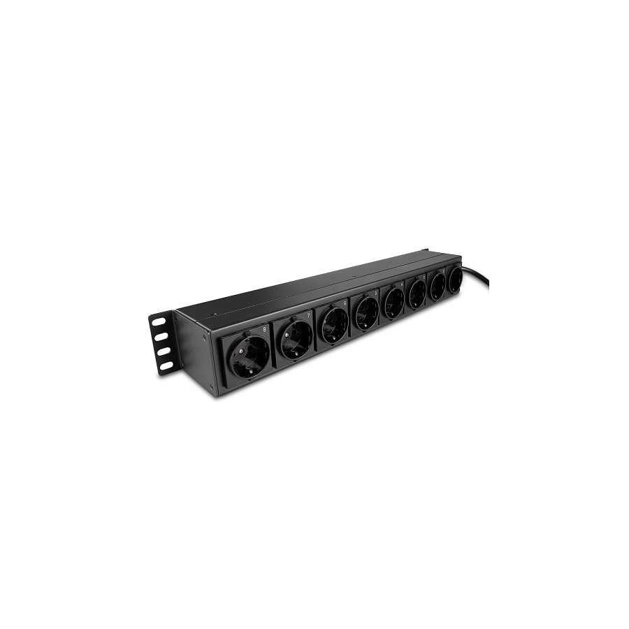 38333-Lindy 73025 unidad de distribucion de energia (PDU) 8 salidas AC 1.5U Negro