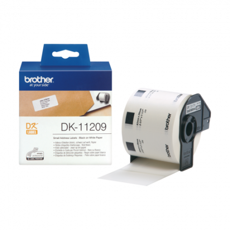 3835-BROTHER ETIQUETAS DE DIRECCION PEQUENAS 62MMX29MM, 800 UNIDA