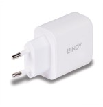 38354-Lindy 73428 cargador de dispositivo movil Universal Blanco Corriente alterna Carga rapida Interior