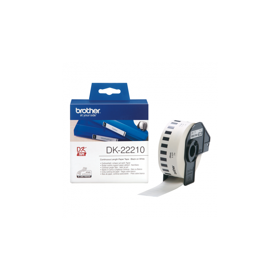 BROTHER CINTA DE PAPEL CONTINUO BLANCO, 29MM X 30,48M  (DK22