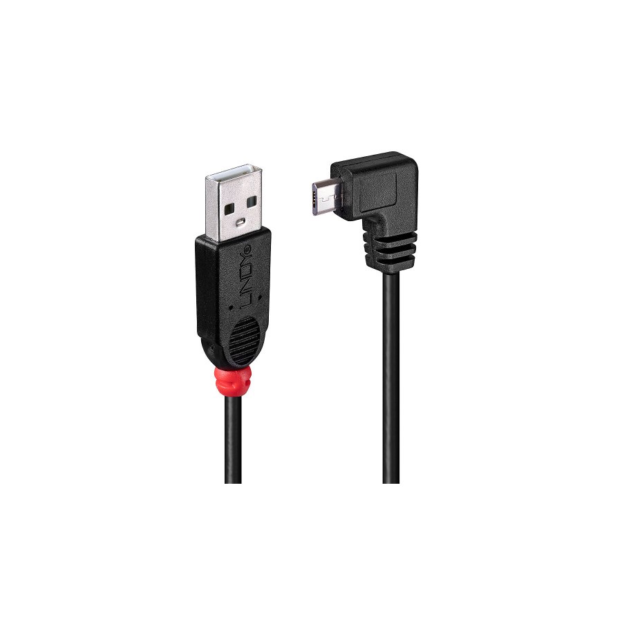 38519-Lindy 31977 cable USB USB 2.0 2 m USB A Micro-USB B Negro
