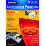 386-PACK 100 BOLSAS PLASTIFICACION 154X216 125 MICRAS A5 FELLOWES 5307302