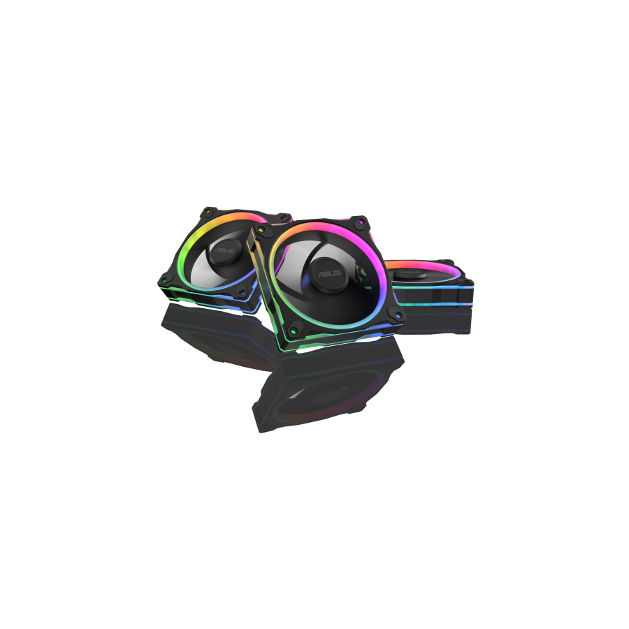 38720-ASUS Prime MR120 Fan ARGB Black 3in1 Carcasa del ordenador Ventilador 12 cm Negro