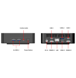 38802-AOPEN Mini PC DN5128 IntelR CoreT i7-1260P  Almacenamiento 512GB  memoria 16G Sistema operativo no incluido, opcio