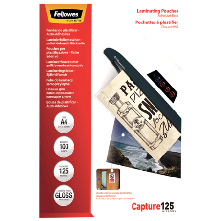 389-Fellowes 5328901 pelicula de laminacion A4 100 pieza(s)