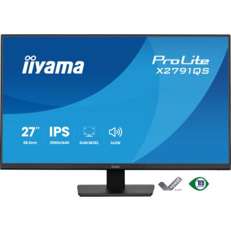 38924-MONITOR IIYAMA 27" IPS, 4-SIDE SLIM BEZEL 2560x1440 75HZ