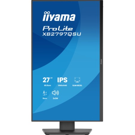 39011-MONITOR IIYAMA PANTALLA PARA PC 68,6 CM (27") 2560 X 1440 PIXELES QUAD HD LED PANEL IPS AJUSTABLE HDMI DISPLAYPORT