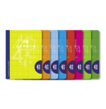 3902-LIBRETA CUARTO 50 HOJAS RAYADO 4 MM-COLORES SURTIDOS LAMELA 06C004