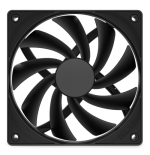 39106-NZXT RF-Q12SF-B2 sistema de refrigeracion para ordenador Carcasa del ordenador Ventilador 12 cm Negro 1 pieza(s)