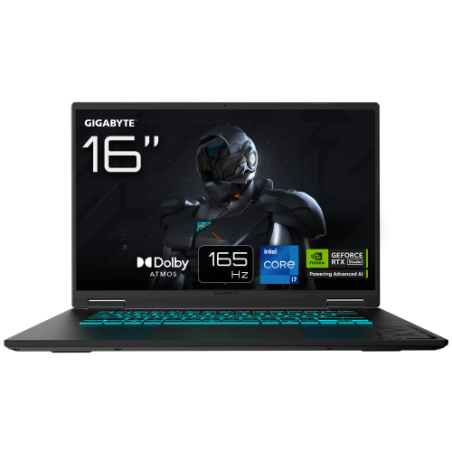 39108-GIGABYTE PORTATIL GAMING A16 CWHI3ES864SD,I7-13620H,32GB DDR5,SSD 1TB,16" 16.0 FHD+ 165HZ,RTX5070/8GB,FREEDOS