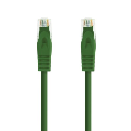 39182-Nanocable Cable de red latiguillo RJ45 LSZH Cat.6A UTP AWG24, Verde, 1.0m