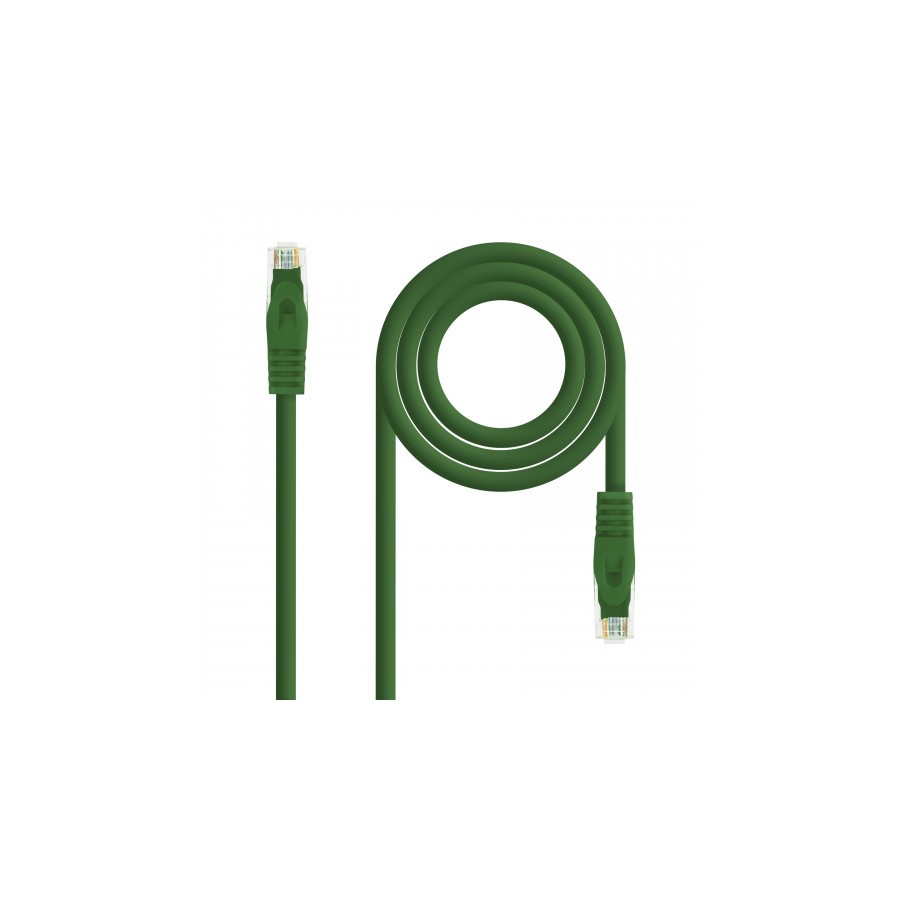 39193-Nanocable Cable de red latiguillo RJ45 LSZH Cat.6A UTP AWG24, Verde, 2.0m