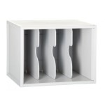 3922-MODULO ARCHISYSTEM CON 3 SEPARADORES VERTICALES 356X474X362 MM GRIS ARCHIVO 2000 8103EV GS