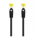 39220-Nanocable Cable de red latiguillo RJ45 LSZH Cat.6A SFTP AWG26, Negro, 0.5m