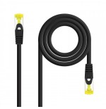 39235-Nanocable Cable de red latiguillo RJ45 LSZH Cat.6A SFTP AWG26, Negro, 2.0 m