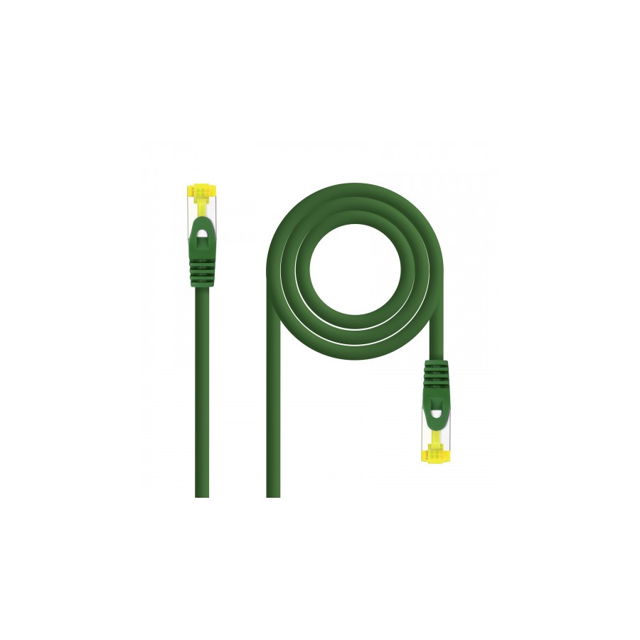 39237-Nanocable Cable de red latiguillo RJ45 LSZH Cat.6A SFTP AWG26, Verde, 2.0 m