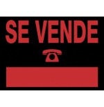 3924-CARTEL "SE VENDE" 700X500 MM PVC NEGRO ARCHIVO 2000 6160 NE