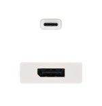 39304-Nanocable CONVERSOR USB-C A DISPLAYPORT, ALUMINIO, 15 CM