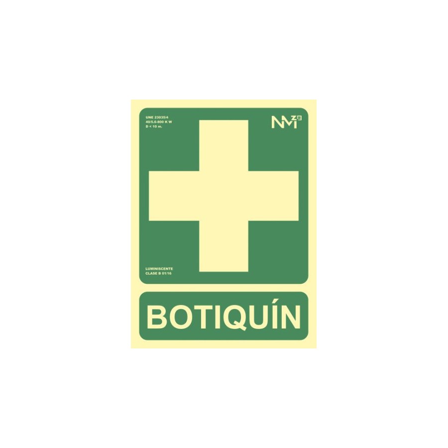 3932-SENAL "BOTIQUIN" 224X300 PVC VERDE ARCHIVO 2000 6170-05H VE