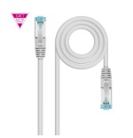 39355-Nanocable Cable de Red Cat.7 600MHZ LSZH SFTP PIMF AWG26, Gris, 2 m
