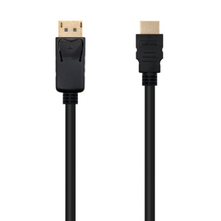 39368-Nanocable Cable Conversor DISPLAYPORT a HDMI, DP/M - HDMI/M, Negro, 1 m