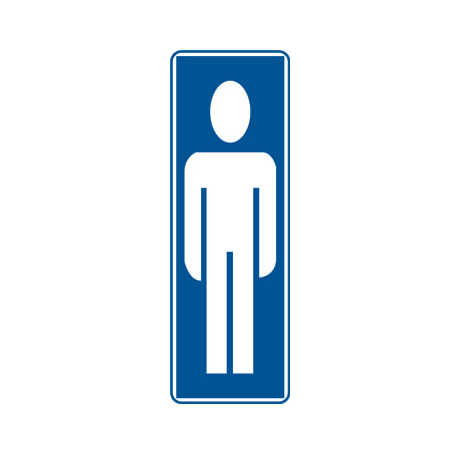 3940-SENAL "CABALLEROS" 175X65 PVC GRIS ARCHIVO 2000 6177-01 GS