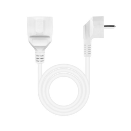 39412-Nanocable Cable de Alimentacion Alargador, Blanco, 10 m